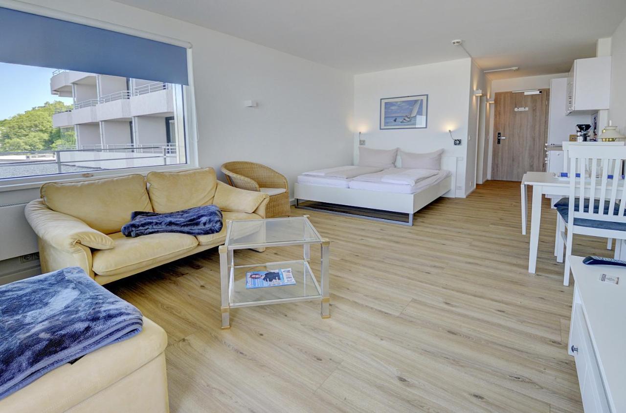Fewo1846 Intermar - Strandbude - Studioapartment Mit Balkon Und Meerblick Glücksburg Kültér fotó
