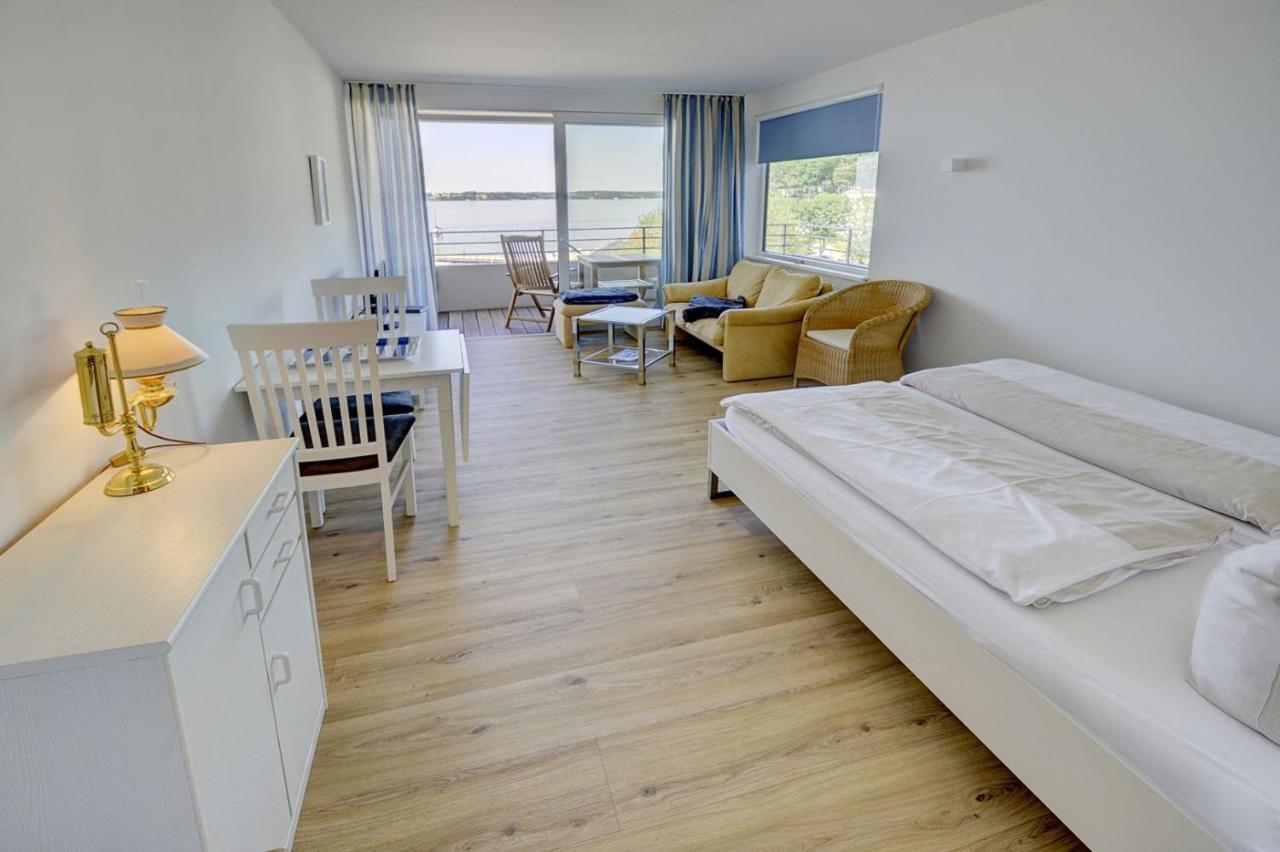 Fewo1846 Intermar - Strandbude - Studioapartment Mit Balkon Und Meerblick Glücksburg Kültér fotó