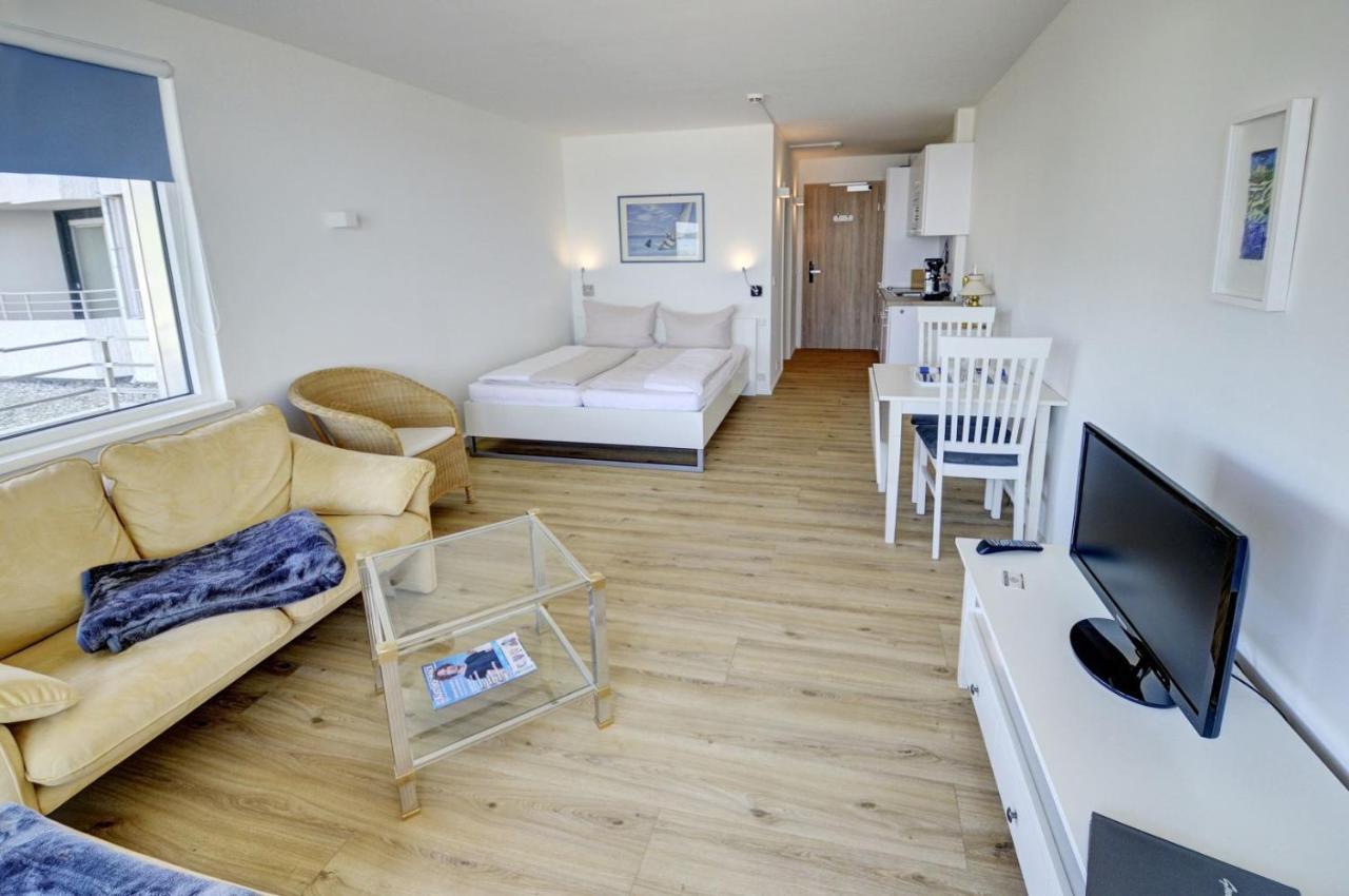 Fewo1846 Intermar - Strandbude - Studioapartment Mit Balkon Und Meerblick Glücksburg Kültér fotó